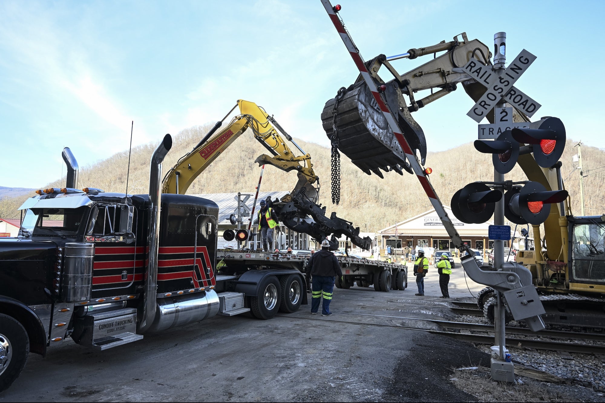 3 Hospitalized in Freight Train Accident, Fire in ‘Remote’ Area