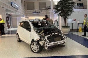 car-breaches-airport-fence,-crashes-through-terminal-in-north-carolina