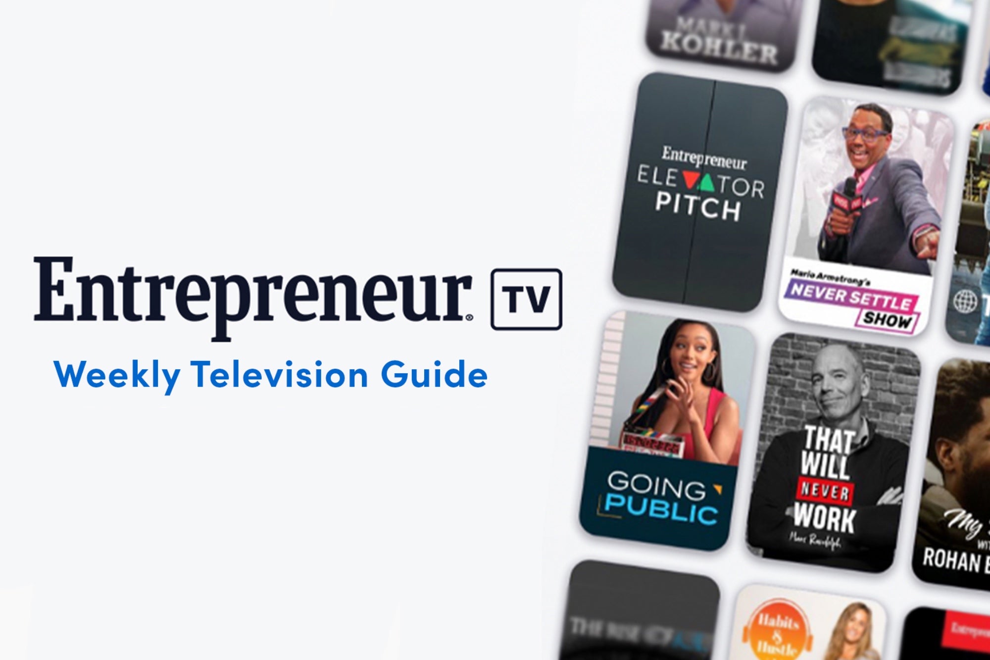 What’s on Entrepreneur TV This Week