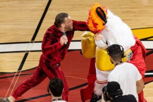 conor-mcgregor-knocks-out-miami-heat-mascot-in-failed-product-promotion,-sends-him-to-hospital