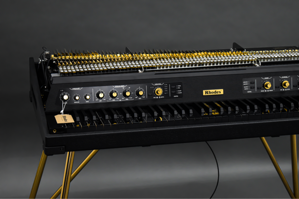 to-cement-its-status-as-the-gold-standard-in-music,-rhodes-made-a-line-of-electric-pianos-with-gold-plated-controllers-they-sold-out-in-minutes.