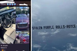 a-florida-man’s-wife-had-her-rare-$200k-purple-rolls-royce-stolen-he-used-a-plane-banner-to-find-it.