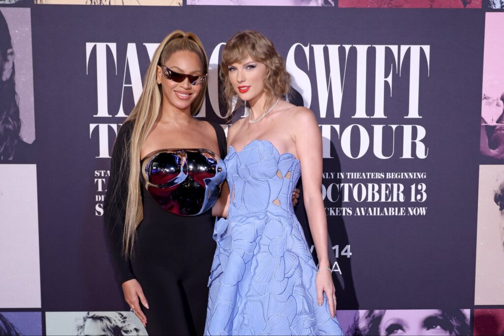 taylor-swift-and-beyonce-walk-the-red-carpet-together-at-premiere-of-‘eras-world-tour’-film